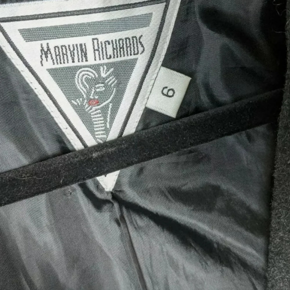 MARVIN RICHARDS Double Breasted Peacoat Cashmere - Picture 5 of 6